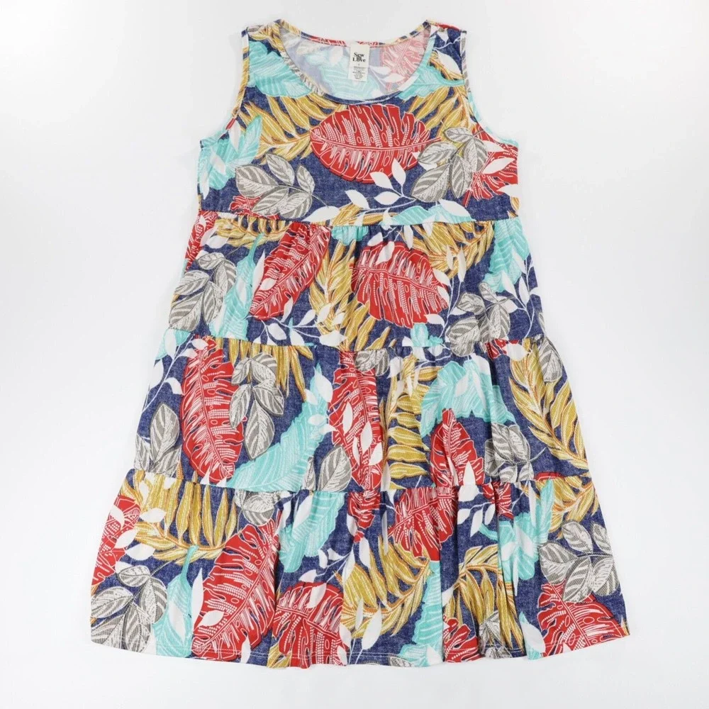 Sew In Love Women's Sleeveless Floral Print Knee Length Dress Multicolor Size S - Picture 1 of 8